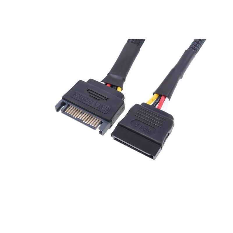 Phobya SATA Strom Verlängerung intern 60cm - schwarz