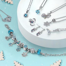 Raoclay Advent Calendar Girls Children, Advent Calendar Jewellery 2024 Crafts, Bracelet Christmas Calendar Girls Gift, Charm Bracelet Necklaces Rings Earrings for Teenagers 5 6 7 8 9 10 11 12 Years