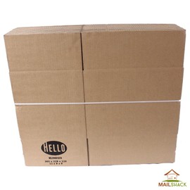 Pack of 5 SINGLE WALL Packing Carton Boxes | Flat-Packed & Strong 12" x 9" x 9" (305 x 229 x 229)