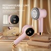 LVAINIT Fabric Shaver, Rechargeable Electric Lint Remover with LED Display,