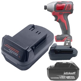 UNIKI Battery Adapter for makita 18V Battery to for Milwaukee Tool，Fit for makita 18V Lithium Batteries, Work for Milwaukee M18 18V MAX Cordless Tool