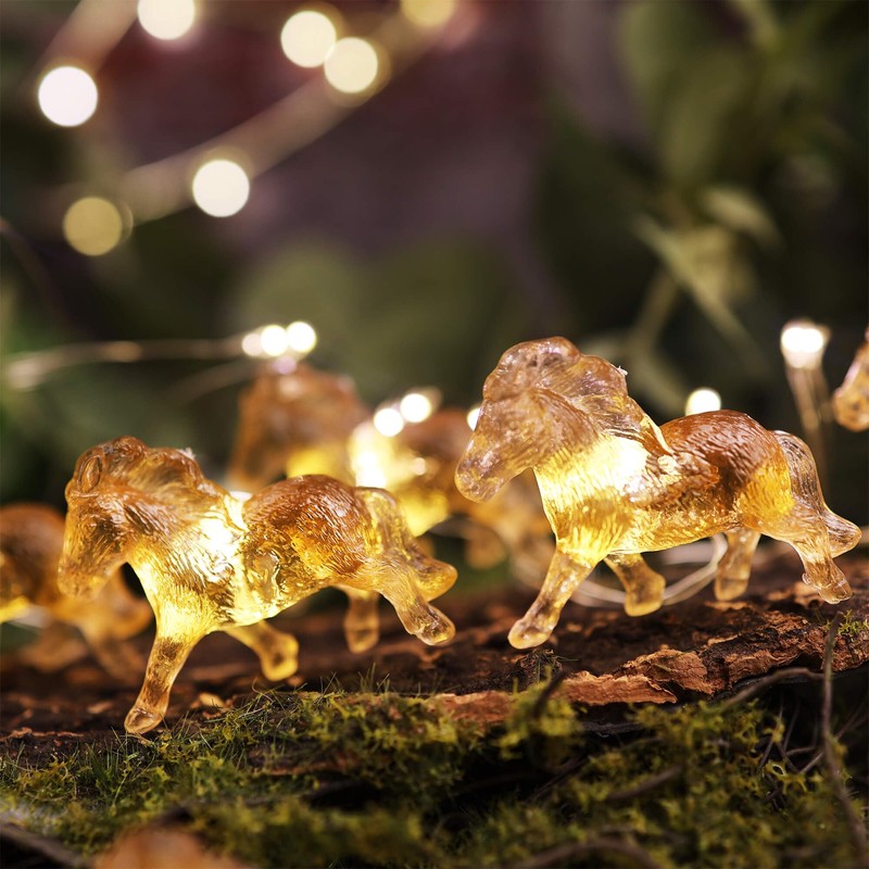 Pony String Lights 20 LED 7FT Horse Fairy Lights Battery