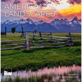 American Landscapes July 2025- December 2026 Wall Calendar 18 Month | 12" x 24" Open | Giftable Nature Calendar 2026 | Thick & Sturdy Paper for Organizing & Planning | Pacific Waters Press (American Landscape)