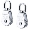 ebuyerfix 2 Pcs Single Swivel Pulley Block, Gym Pulley System