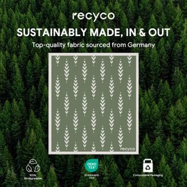 RECYCO - Juego de 5 paños de cocina suecos lavables al por mayor, toallas de papel de limpieza reutilizables de celulosa, absorbentes, paños de cocina, 7 pulgadas de largo x 8 pulgadas de ancho,