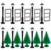 Door Street Lamp Bricks Accessories Toys City House Parts Garden