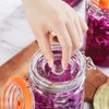 JILLMO Fermentation Jar with Weight, 1 Liter Fermenting Jar with