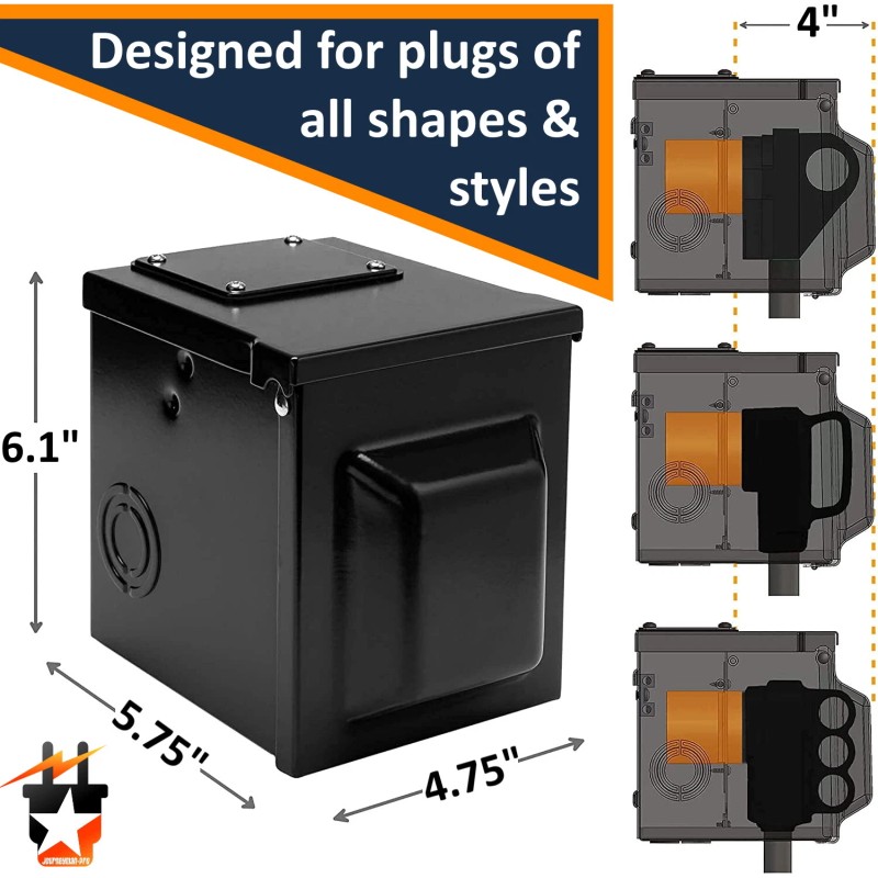 Journeyman-Pro 30 Amp RV Hookup Power Outlet Circuit Breaker Receptacle