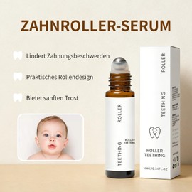Teething Natural Gentle Gum Care Roller, Pack of 2, Teething Roller, Soothing for Teeth, Teething Soothing Oil Roller, Teeth Massage, for Teething Discomfort