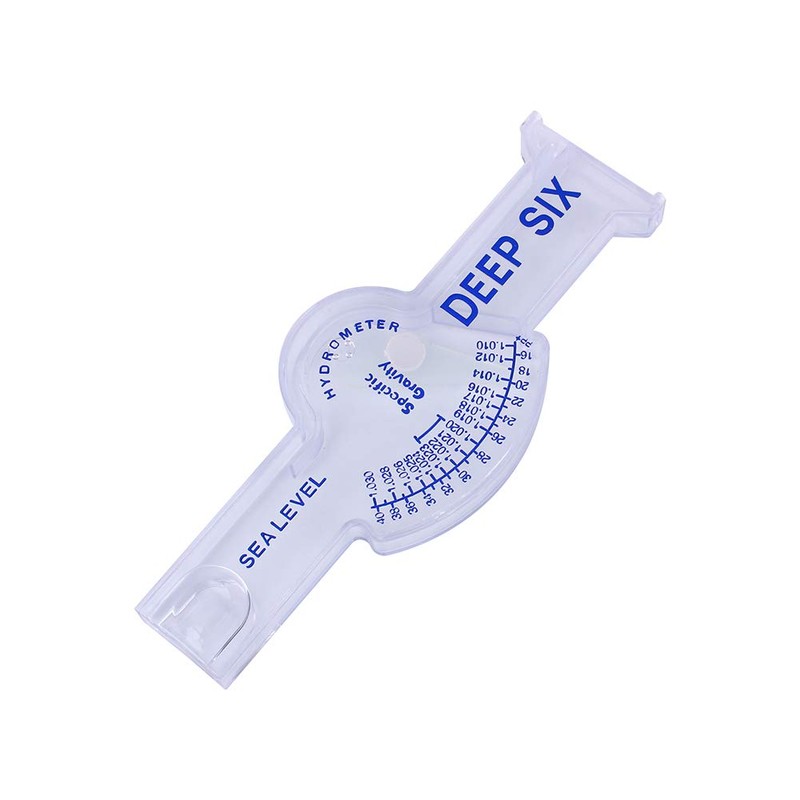 Atyhao Hydrometer Salinity Meter, 7.5x19cm Fish Tank Salt Water Salinity