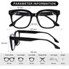 ZESAKER Progressive Multifocus Reading Glasses for Women Men Oversized Anti