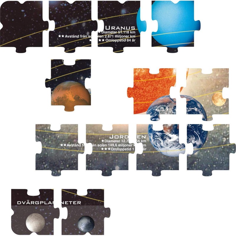 Larsen SS1 Solar System 70 Piece Frame Puzzle