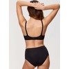 DOBREVA Women's Lace Bra Balconette See Through Underwire Sheer Mesh