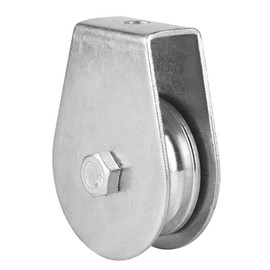 Yosoo Health Gear Single Pulley Block 300 kg Loading Swivel Pulley Roller Crane Swivel Hook High Performance Lifting Wheel for Loading Wire Ropes (#03 Fully Enclosed Bearing Without Ring)