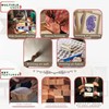 HASHCART® Wooden Pottery Stamps for Block Printing - Finger Shapes