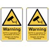Pack of 2, Warning CCTV in Operation for Prevention of