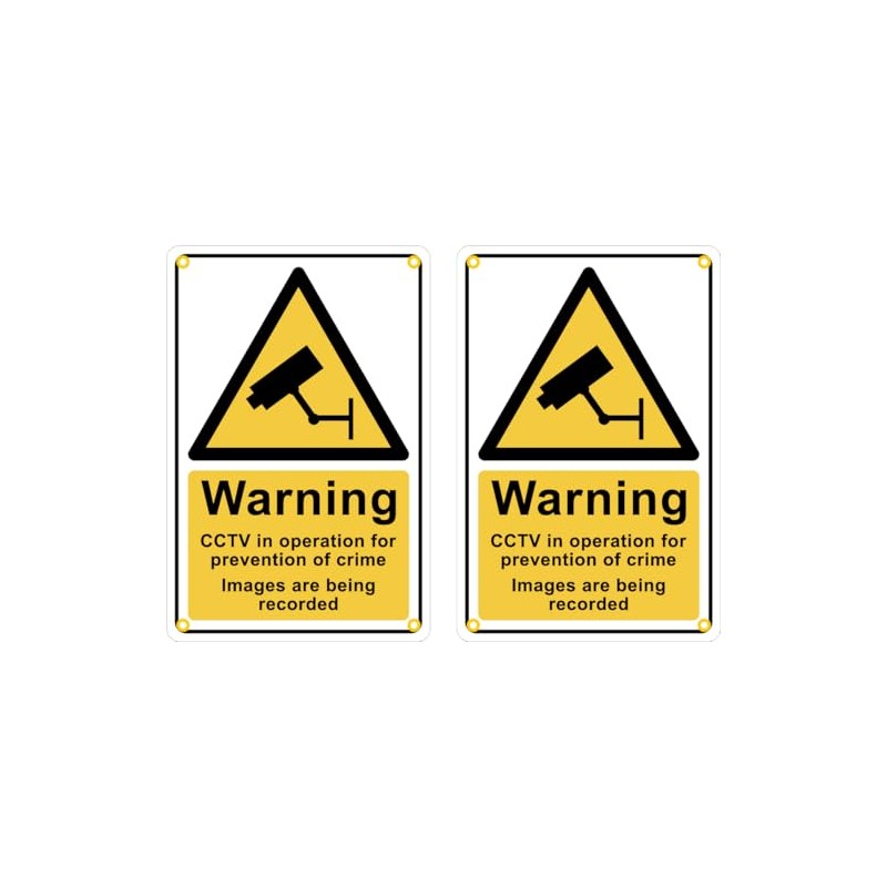 Pack of 2, Warning CCTV in Operation for Prevention of