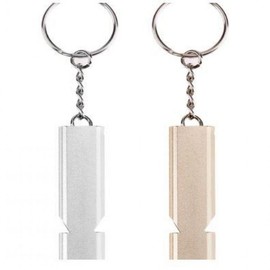Keychain Pipe Survival Whistle for Hiking & Camping Emergency Gold BL09496 100ea