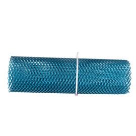 Car Front Center Grid Grille Rhombic Mesh Stable Structure Aluminum Universal Fit for Cars Blue
