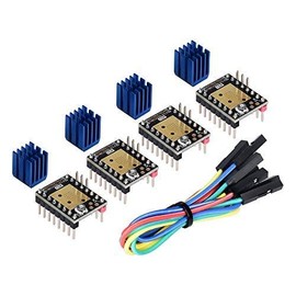 Direct 3D Printer Part Ultra-Silence Stepper Motor Driver TMC2130 V3.0 with Heat Sink for SKR V1.3 MKS GEN L Ramps 1.6/1.5 Control Board (SPI Mode)