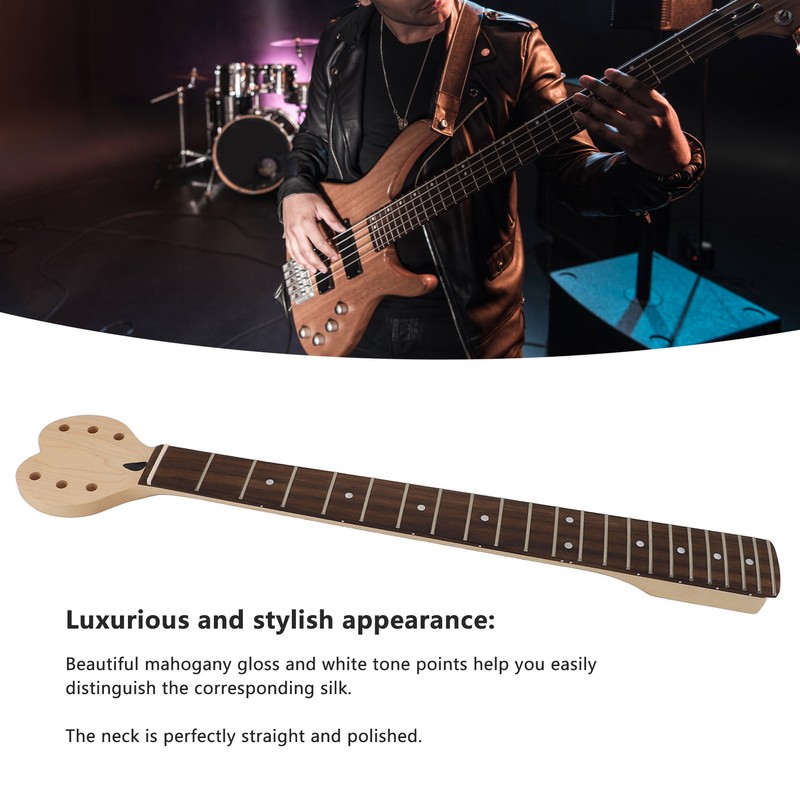 Electric Guitar Neck Heart Shaped Head Rosewood Fretboard Mahogany Guitar