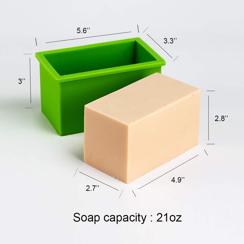 Small Rectangle Soap Silicone Mold Handmade Flexible Loaf Mould