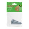 Pack of 6 Hammer in steel garden vine eyes. Galvanised