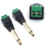 euroharry 6.35 mm Jack Plug Adapter - Jack to 2-Pin