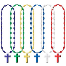Beistle 50564-ASST Religious Beads, 33-Inch
