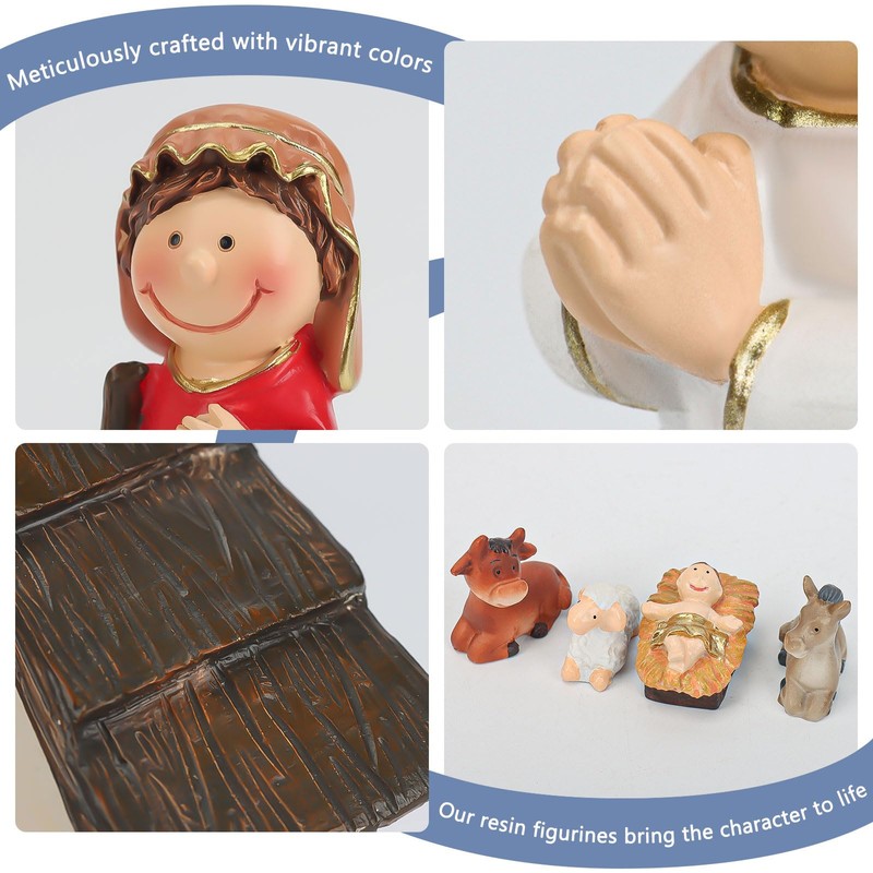 Qulable 12Pcs Nativity Set for Kids-Small Nativity Sets & Figures