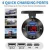 2 Pack 12V USB Outlet 4 Port Car Charger Socket,