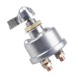 Asbmatole High Current Battery Disconnect Switch, 12V-48V Battery Isolator Switch with Copper Contacts, Cut/Shut-Off for RV Marine Boat ATV Car Auto Truck, with Face Plate