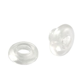 KLEBESHOP24 Plastic Eyelets with Hole Filling Height 3 mm Pack of 50