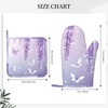 Oven Mitts and Pot Holders Lavender Butterfly Light Purple Flower