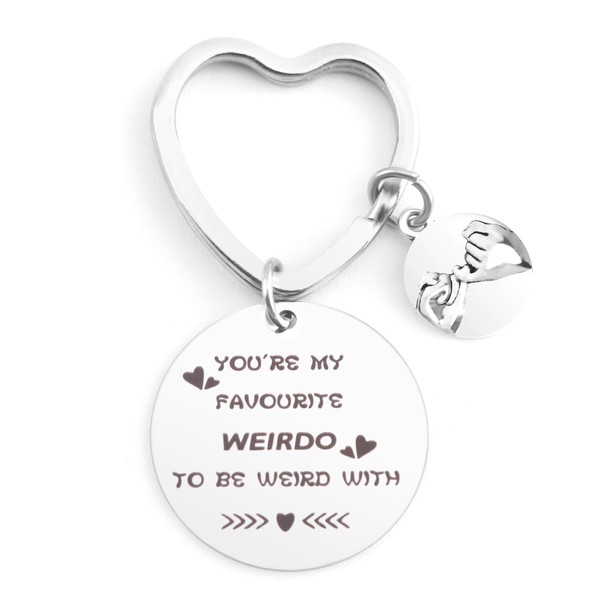 QONCV Valentines Gifts for Him, Couples Keyrings, Gifts for Girlfriend,