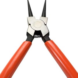 1 Pc Orange Heavy Duty 7" EXTRA Long External Straight Retaining Ring Clip Circlip Removal Plier Snap-Ring Pliers, Slip-Joint Pliers Side-Cutting Pliers Plier Sets Needle-Nose