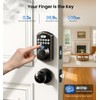 Veise Fingerprint Door Lock with 2 Knobs - Keyless Entry
