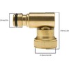 Hydrogarden 2 x Garden Hose Elbow Connector 90 Degree Hose