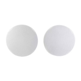 Saga Sound 6.5" 2-Way In-Ceiling Speakers (Pair, White)