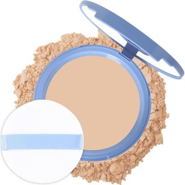 Polvos Compactos Maquillaje, Control de Aceite Mate,Matte Perfection Pressed Powdern,Maquillaje Duradero Con Harina Impermeable,Polvo de Fijación Mate,Para Cosméticos Femeninos Sin Defectos (Natural, 0.35Oz)