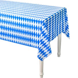TUPARKA 6 Packs Oktoberfest Tablecloth 54''x108'' Tablecover Oktoberfest Flag Patterned Table Cover for Oktoberfest Octoberfest German Party Decorations Oktoberfest Decor