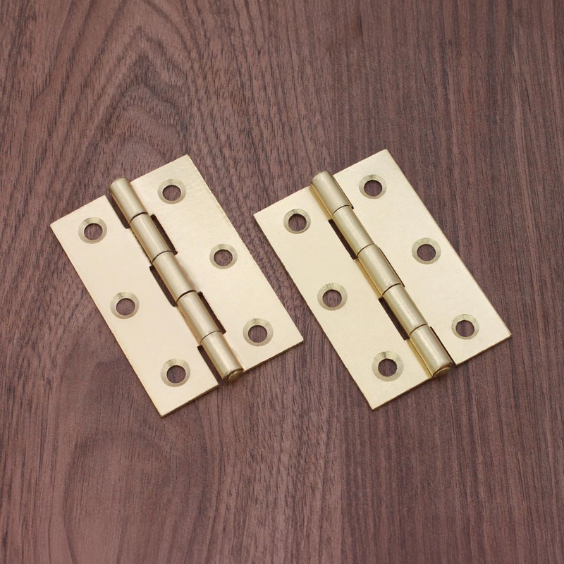 Infinity Decor 3Inch (75mm) Electro Brass Butt Hinges Pair –