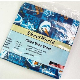 Olaf Cotton Flannel Cradle Sheet - 18 x 36