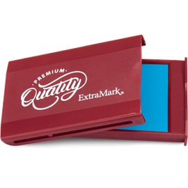 ExtraMark Felt Stamp Pad, with SnapTight Foldable Lid, Size 2 - Sky Blue Color
