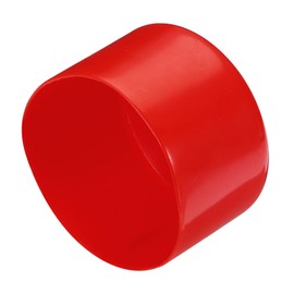 uxcell Rubber End Caps 100mm(4 inch) ID Vinyl Round Tube Bolt Cap Cover Screw Thread Protectors Red