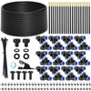 80FT Drip Irrigation Kit, 8mm Hose with 20 Brass 360°