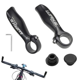 1 Pair Bicycle Handlebar Ends Aluminium Alloy MTB Bar Ends Bicycle Horns Bicycle Grips Bike Safety Handlebar Grips for Road Bike Mountain Bike 22.2 mm