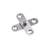 Pack of 4 Hinges Stainless Steel, 360 Swivel Hinge Tenon