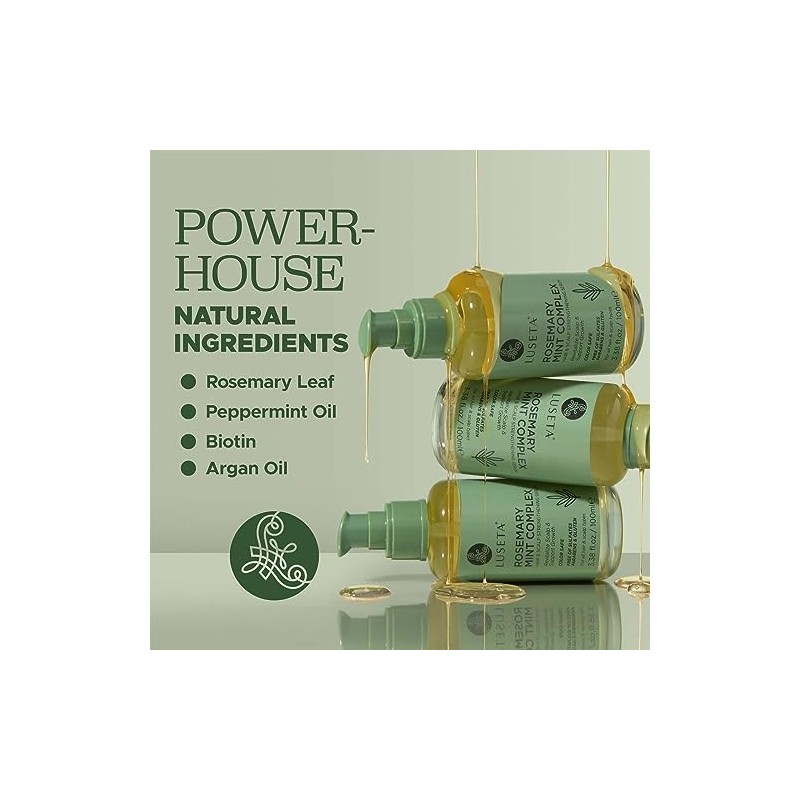 Luseta Aceite de romero para fortalecer el crecimiento del cabello,