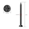 Wensilon (200Pcs) #8x2" Black Wood Screw Quick Metal Self Tapping